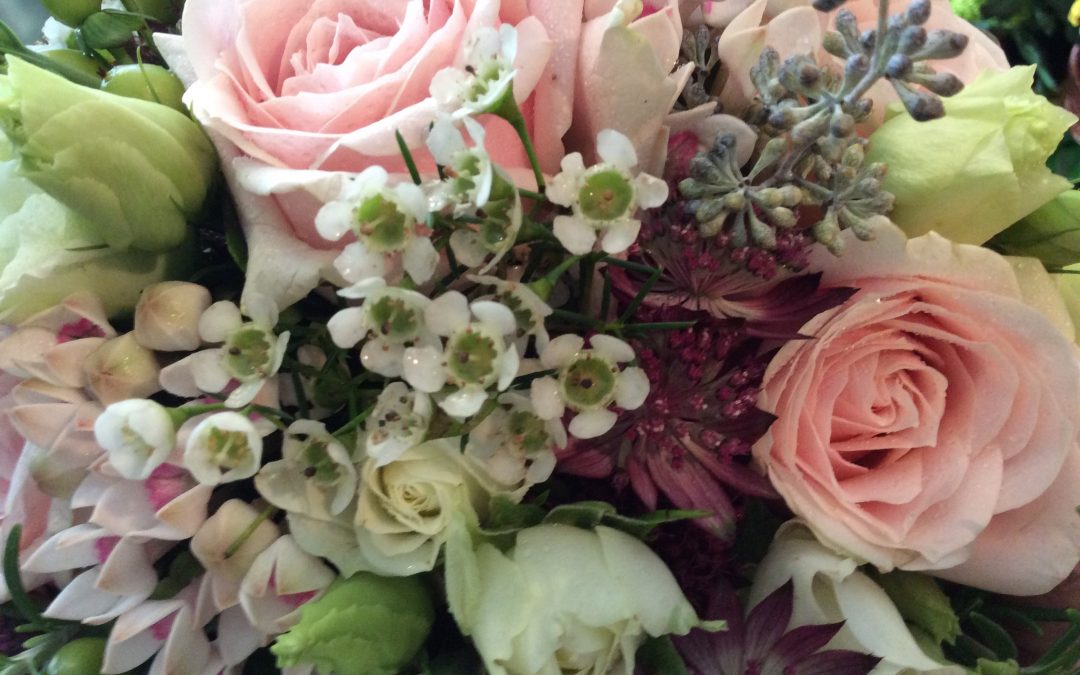 Last minute wedding flowers were my first bridal flowers at Floral Dance