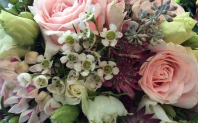 Last minute wedding flowers were my first bridal flowers at Floral Dance